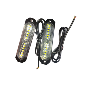 LED Strobe Warning Light, 12-24V IP67 Waterproof Emergency Flashing Light for Trucks, Construction Vehicles