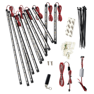 Golf Cart Underglow LED Kit with High-Bright Iron Bracket LED Beads