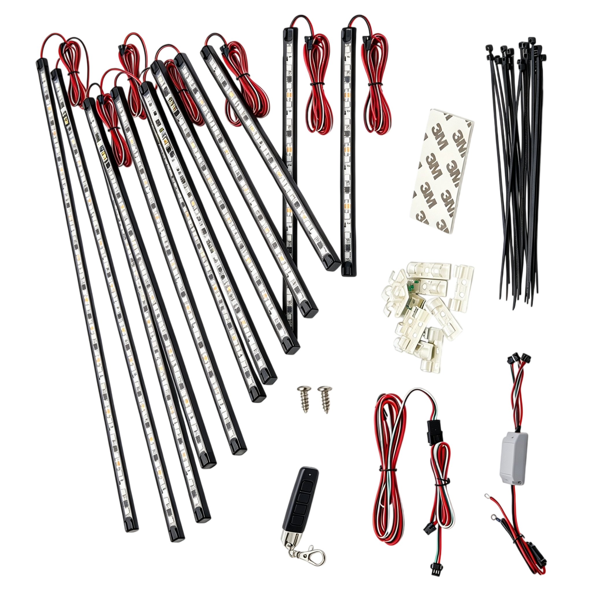 Golf Cart Underglow LED Kit with High-Bright Iron Bracket LED Beads
